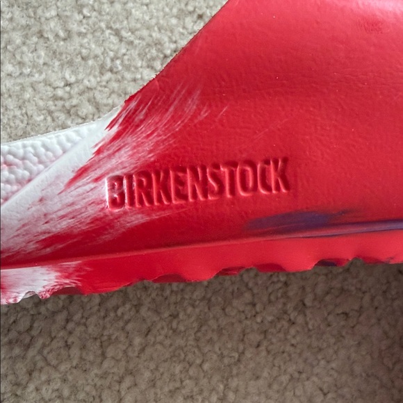 Birkenstock Red and Purple Sandals , women’s 10 , men’s 8. - Picture 3 of 6